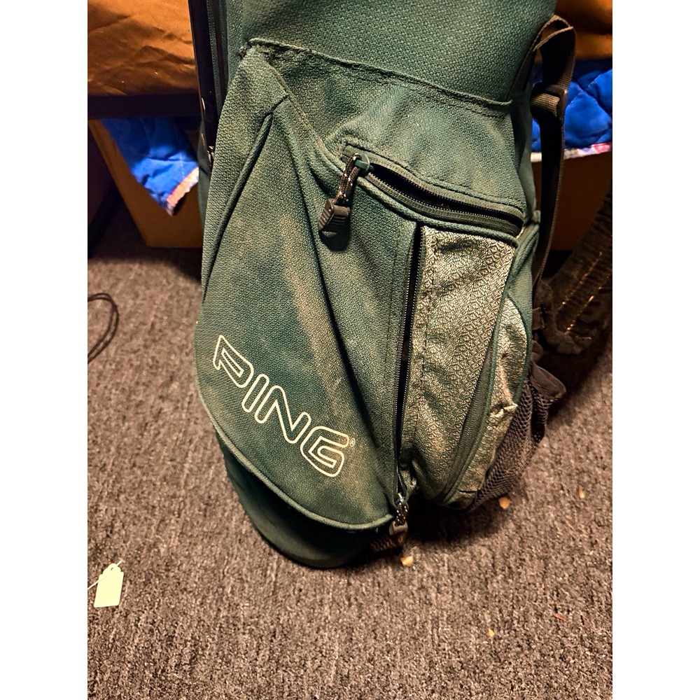 PING Golf Stand Bag Forest Green Lightweight Carry Bag Vintage Hoofer Style